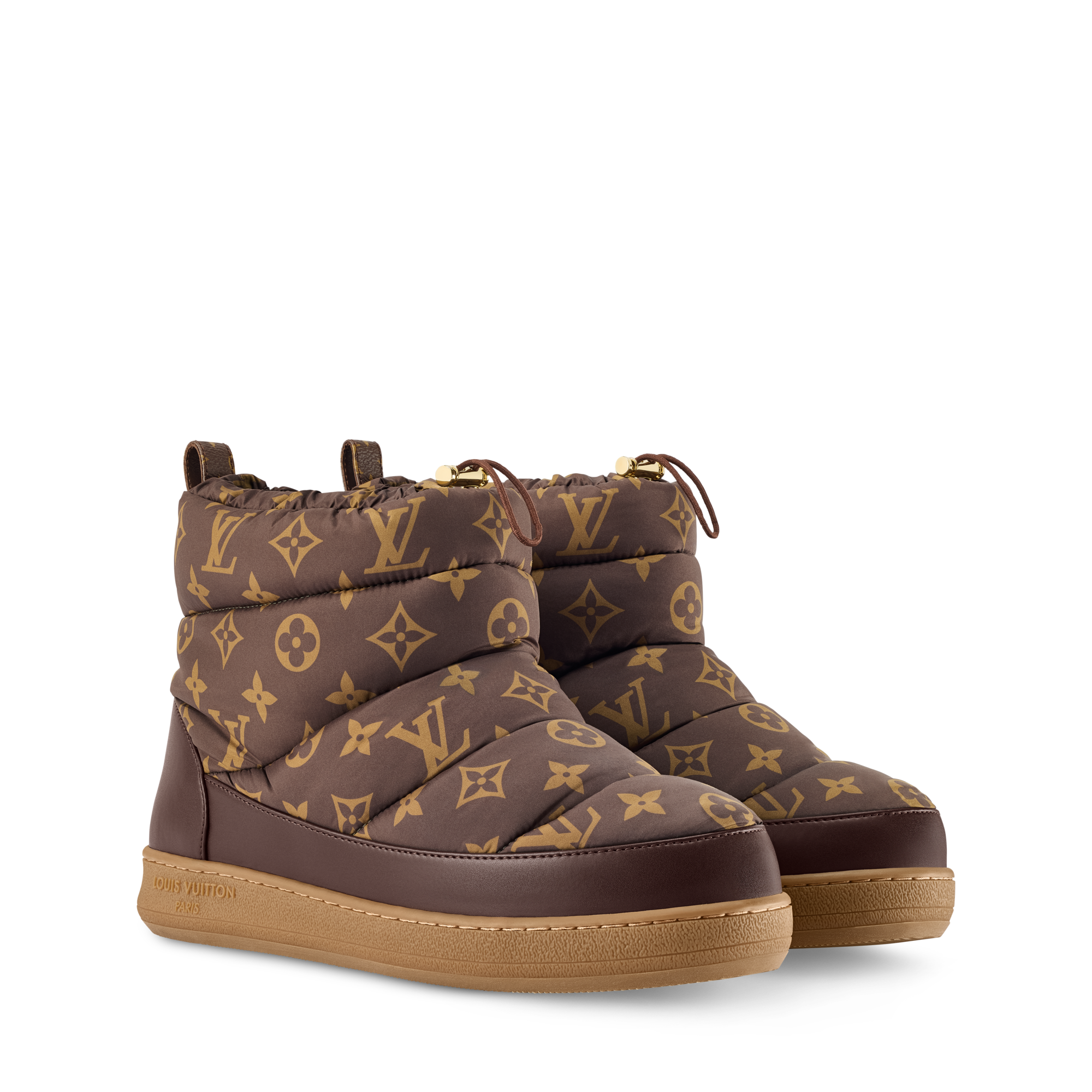 LV Cloud Ankle Boot Sneaker Olive Green Nylon Monogram Canvas
